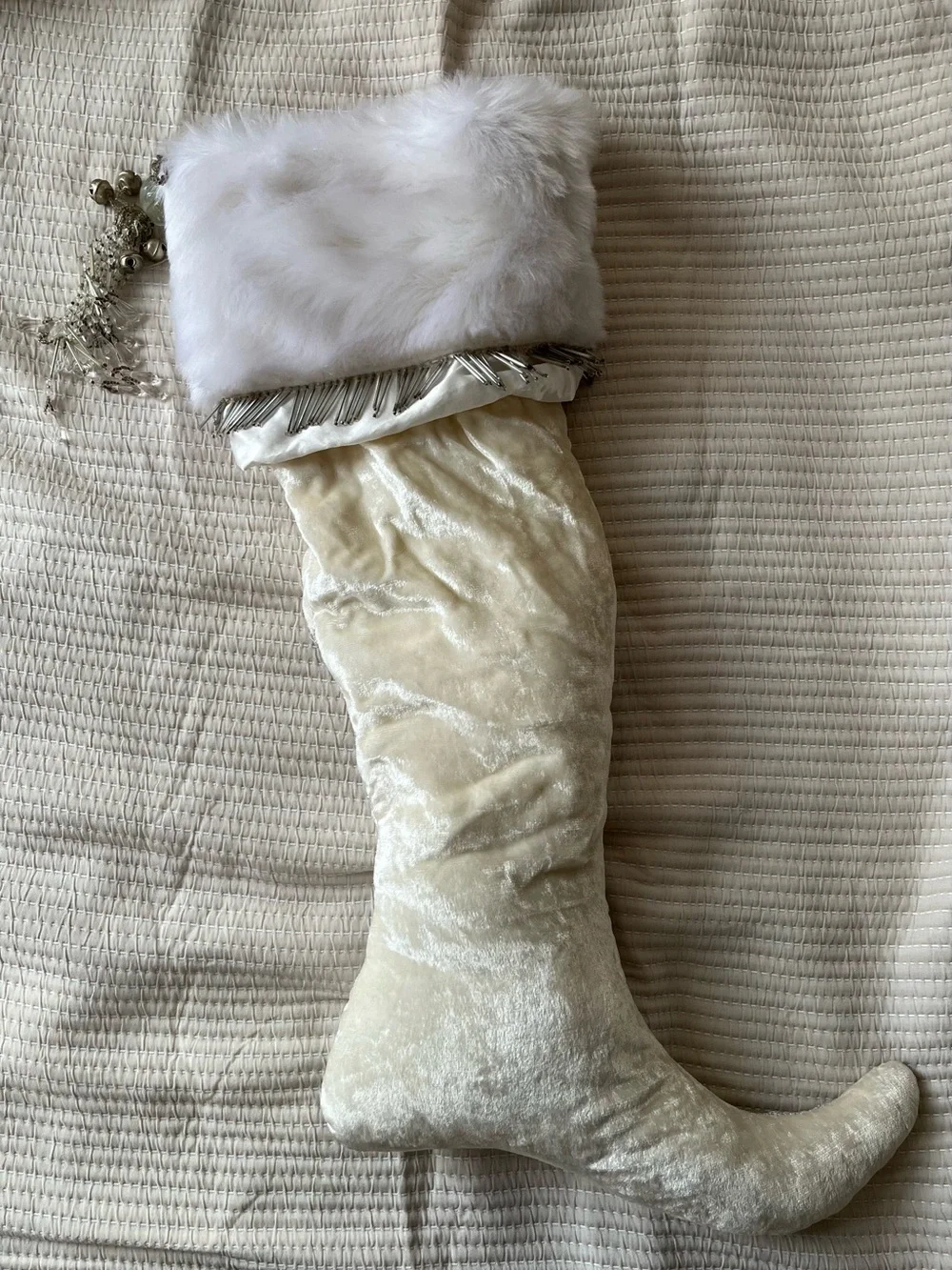 N/A embroidered faux accents
